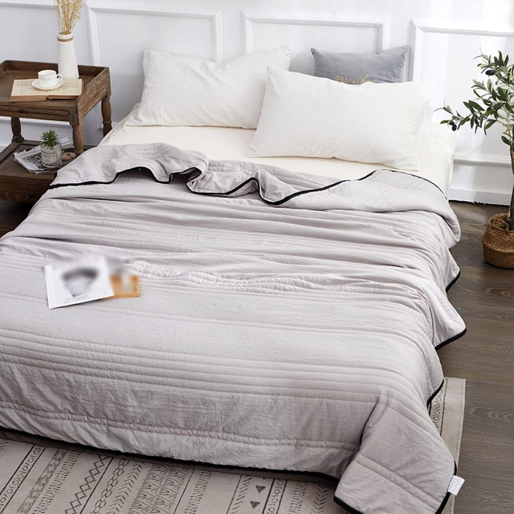 Cooling Blanket Temperature Control For Lightweight Breathable Bedding Throw - Elesira