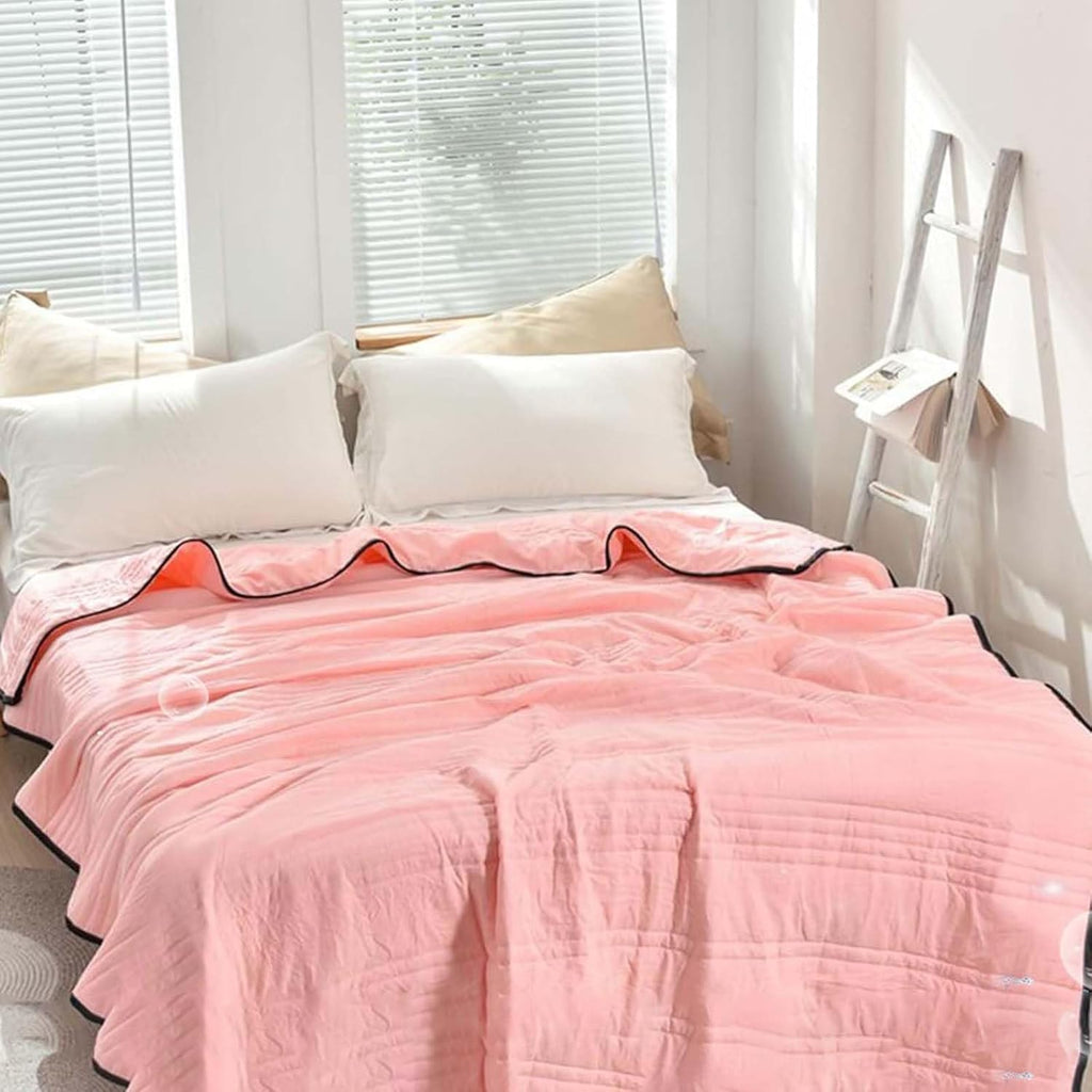 Cooling Blanket Temperature Control For Lightweight Breathable Bedding Throw - Elesira