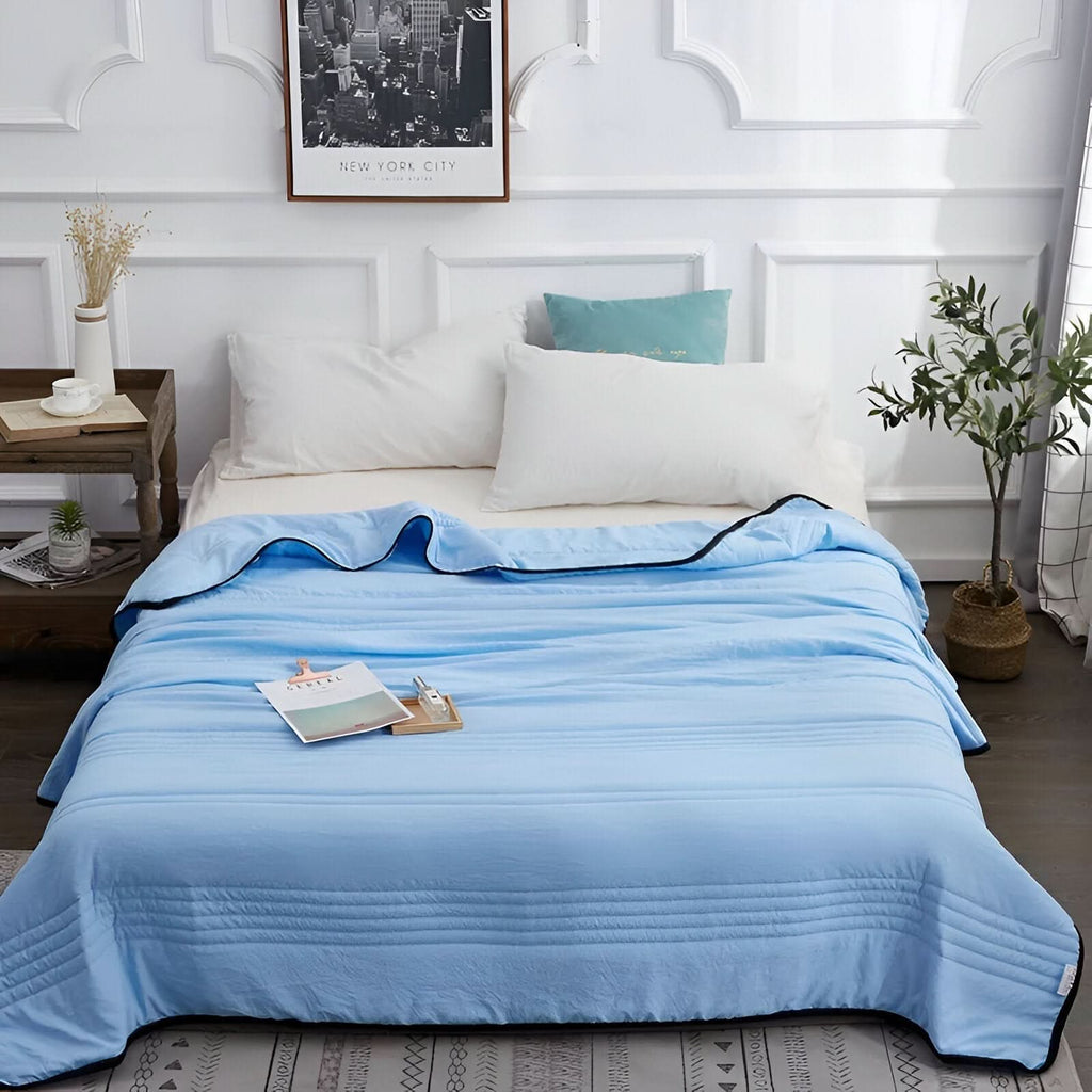 Cool Sleep Blanket With Airy Fabric For Temperature Control - Elesira