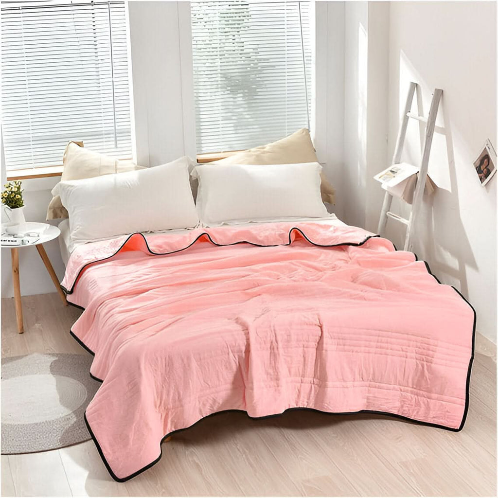 Cool Sleep Blanket With Airy Fabric For Temperature Control - Elesira