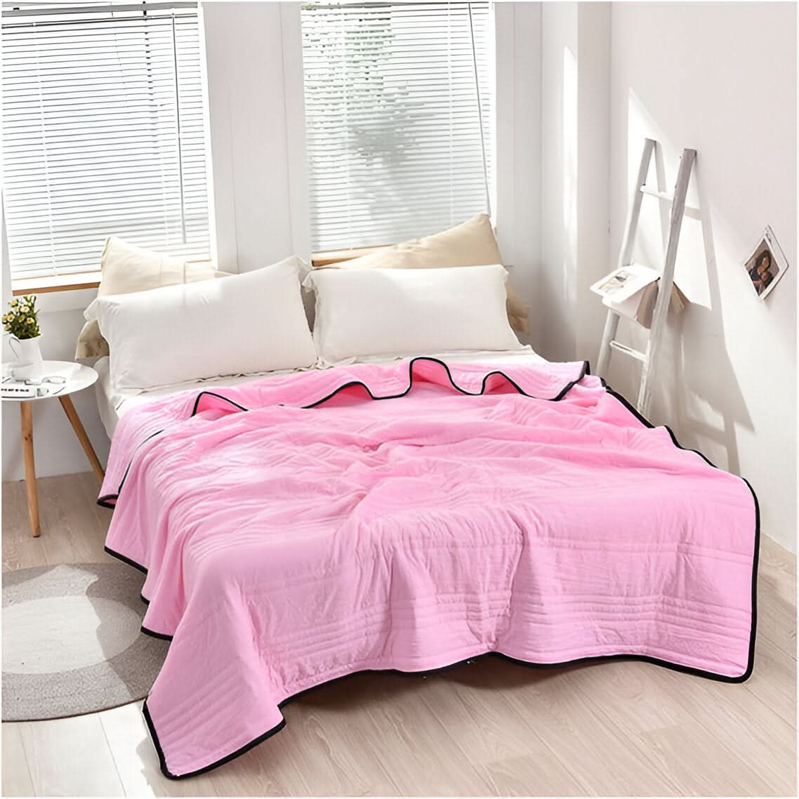 Cool Sleep Blanket With Airy Fabric For Temperature Control - Elesira