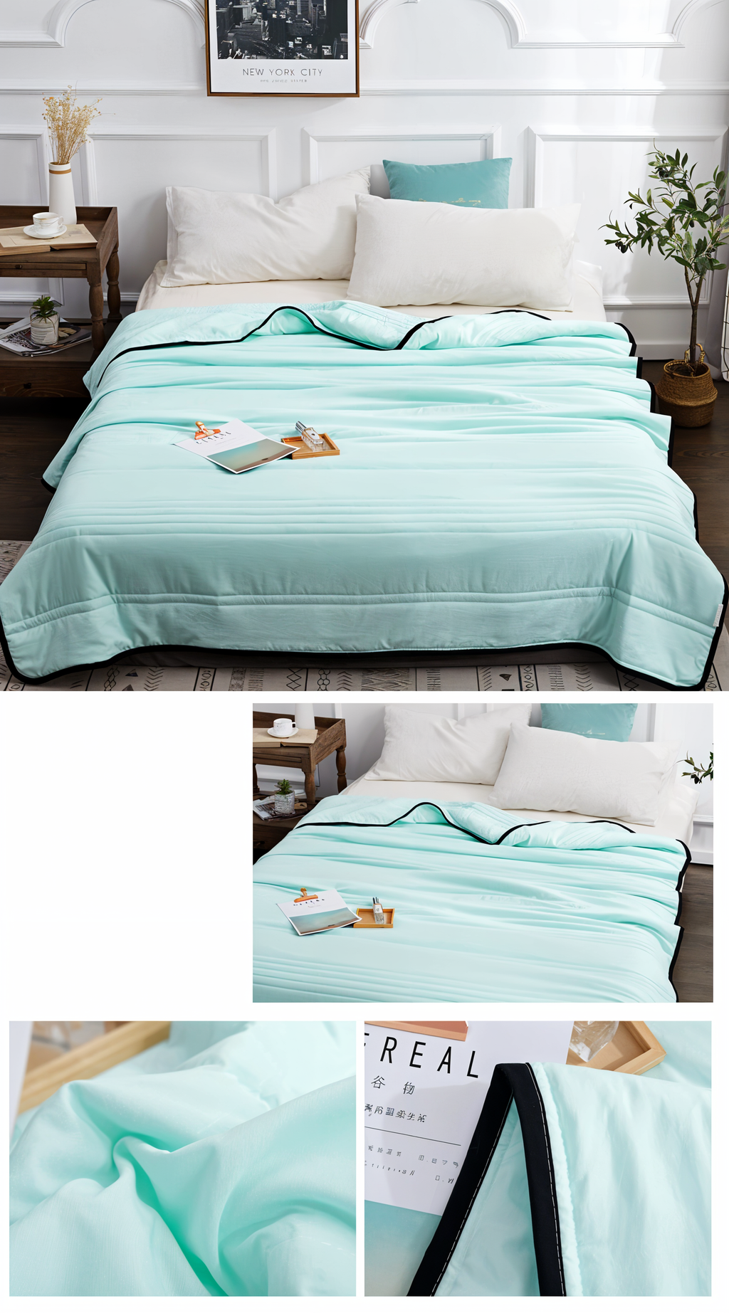 Cool Sleep Blanket With Airy Fabric For Temperature Control - Elesira