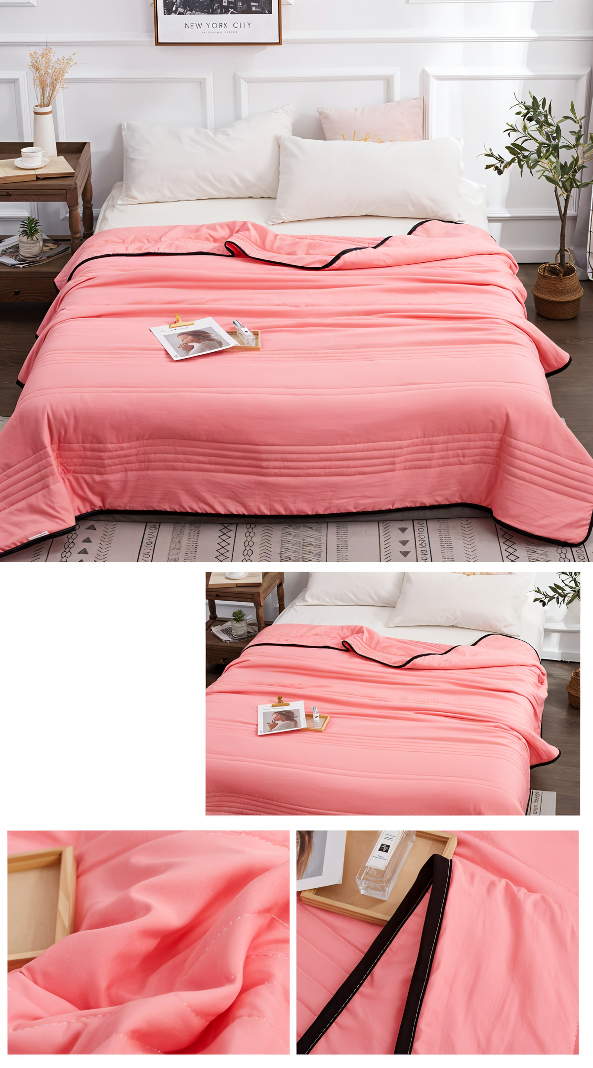 Cool Sleep Blanket With Airy Fabric For Temperature Control - Elesira
