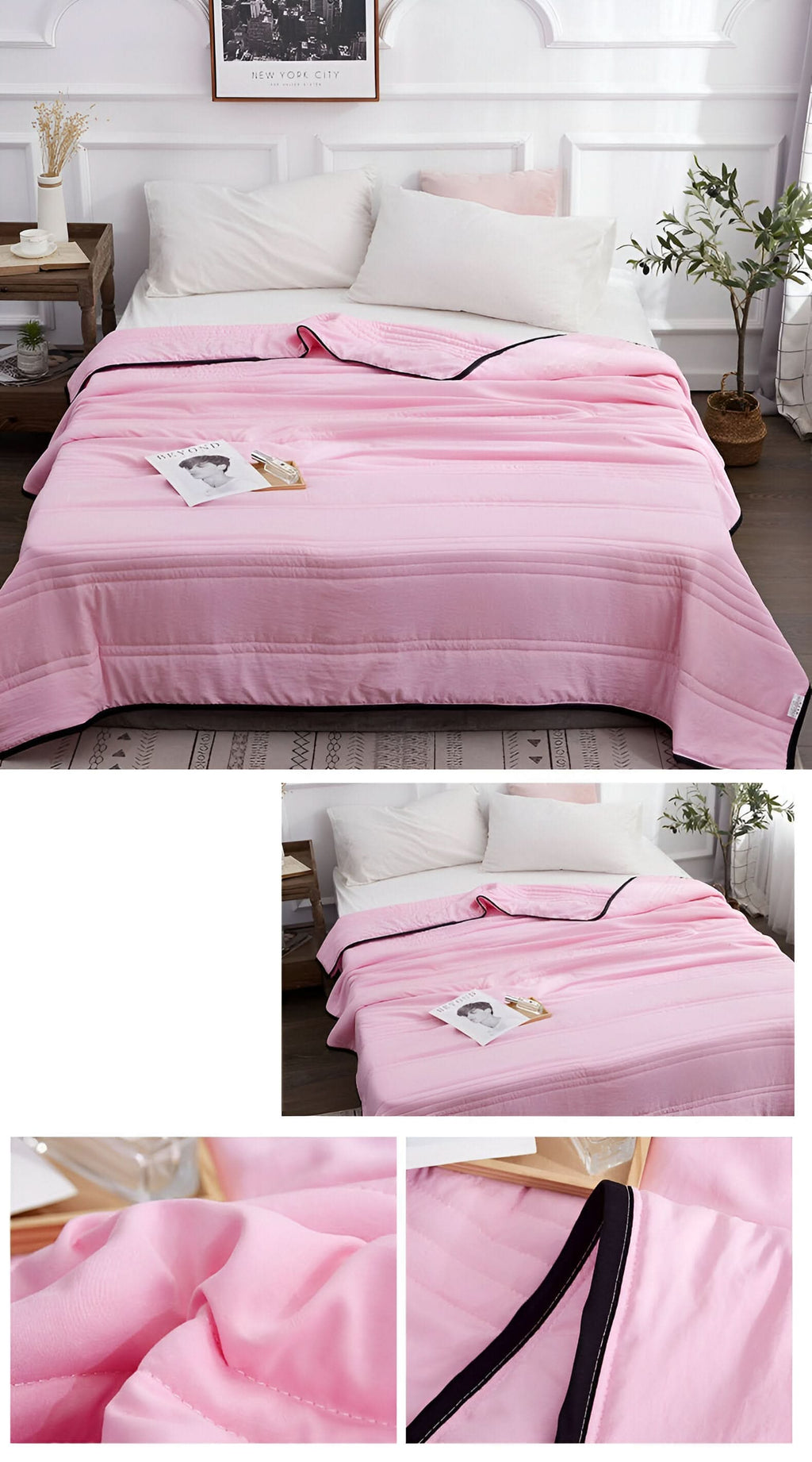 Cool Sleep Blanket With Airy Fabric For Temperature Control - Elesira