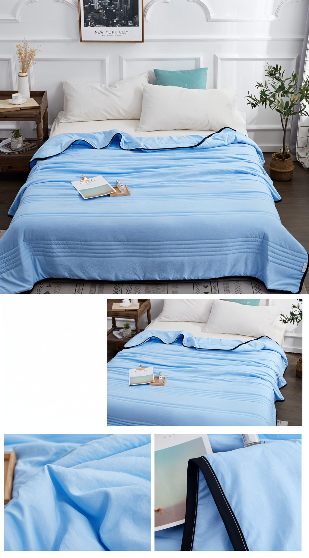 Cool Sleep Blanket With Airy Fabric For Temperature Control - Elesira