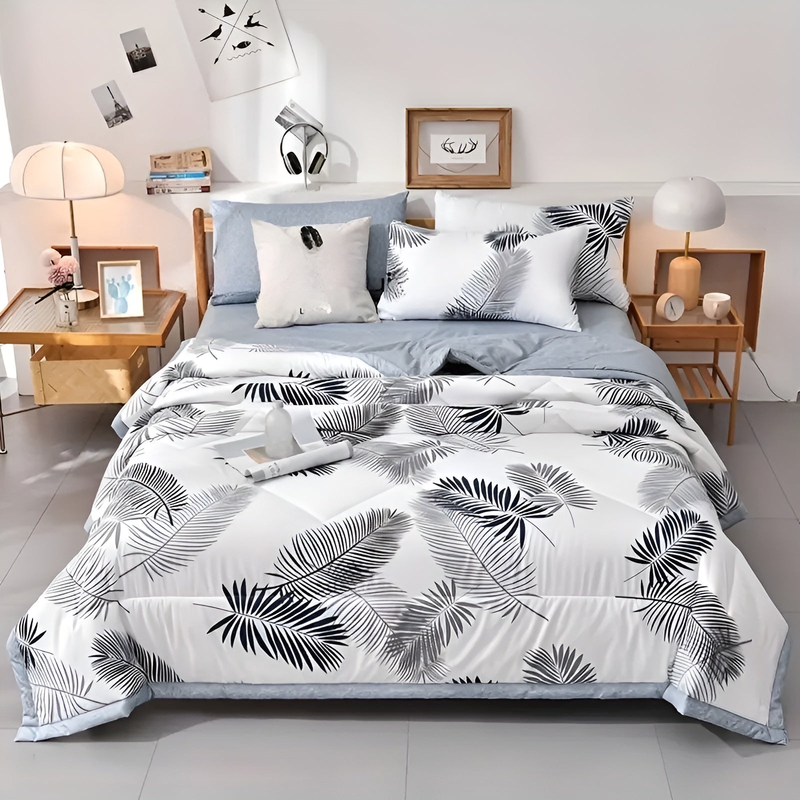 Lightweight Cooling Cotton Blanket With Breathable Fabric For Hot Sleepers - Elesira