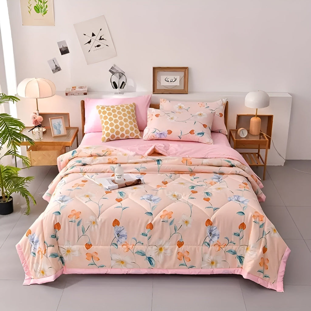 Lightweight Cotton Cooling Blanket For Bed Breathable For Hot Sleepers - Elesira