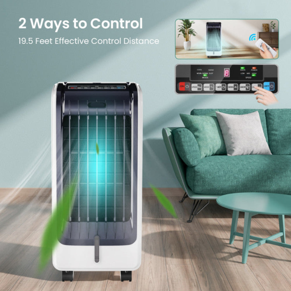 Cooling Breeze Portable Evaporative Cooler With 3 Speed Settings - Elesira