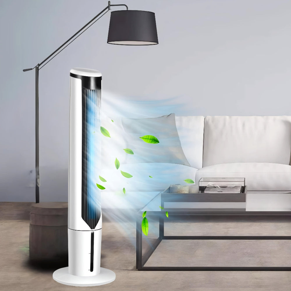 Cooling Breeze Portable Tower Fan For Quiet, Space-Saving Room Cooling - Elesira
