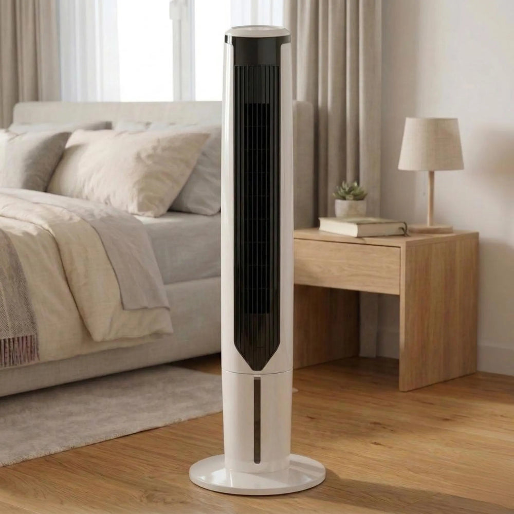 Cooling Breeze Portable Tower Fan For Quiet, Space-Saving Room Cooling - Elesira