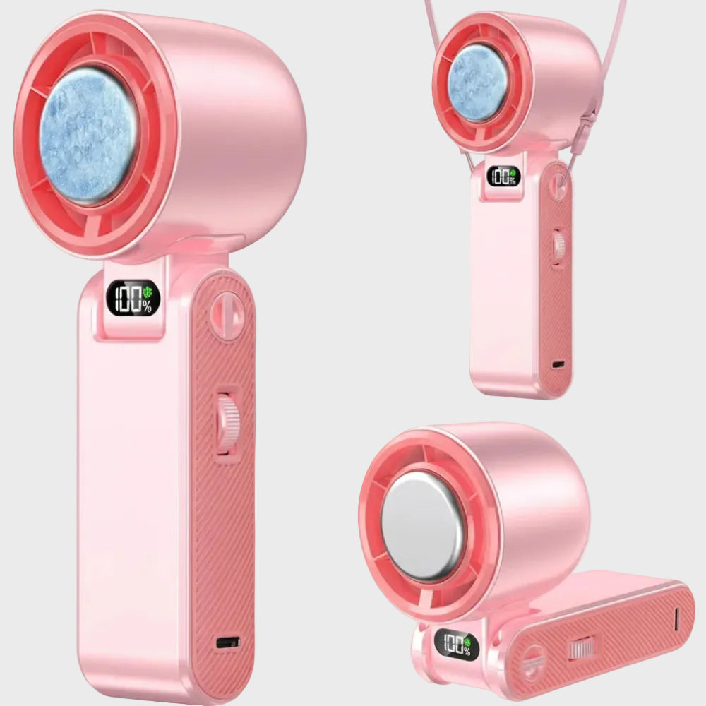 Cooling Breeze Misting Fan With Ice Cooling And Adjustable Turbo Speeds - Elesira