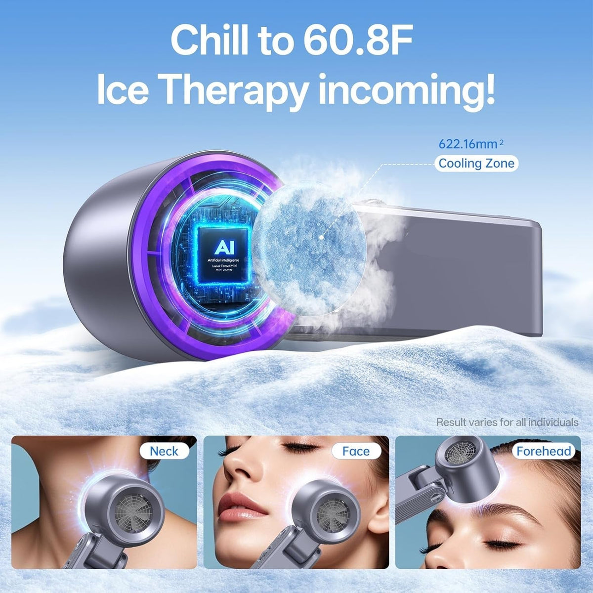 Cooling Breeze Misting Fan With Ice Cooling And Adjustable Turbo Speeds - Elesira