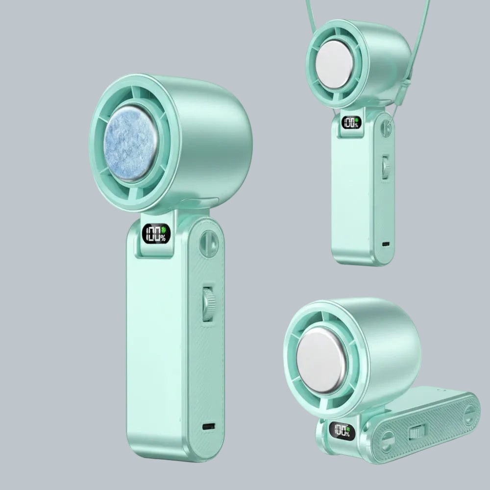 Cooling Breeze Misting Fan With Ice Cooling And Adjustable Turbo Speeds - Elesira