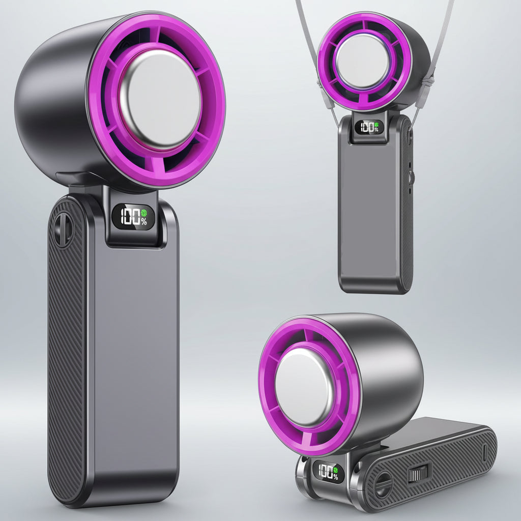 Cooling Breeze Misting Fan With Ice Cooling And Adjustable Turbo Speeds - Elesira