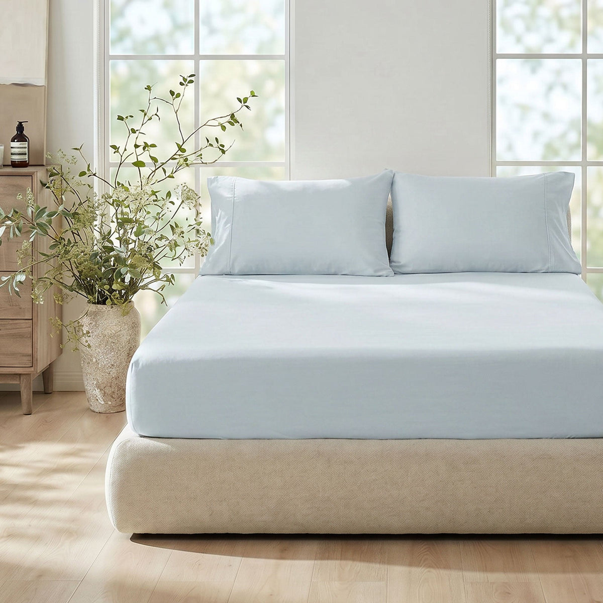 Cooling Comfort Fitted Sheets Featuring Deep Pockets For Hot Sleepers - Elesira