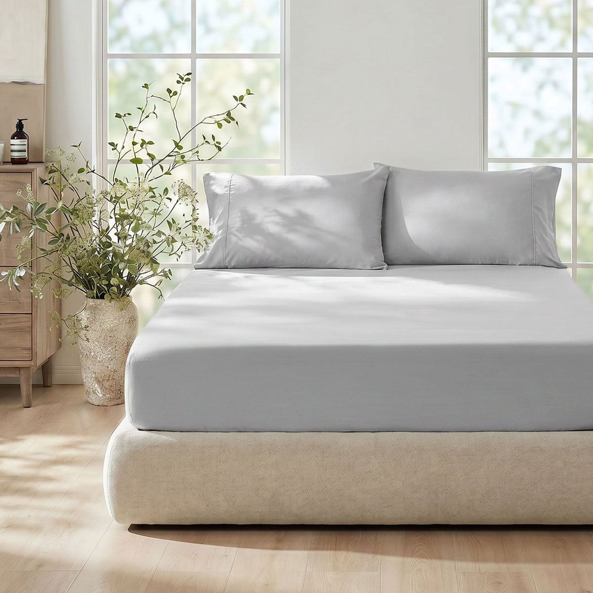 Cooling Comfort Fitted Sheets Featuring Deep Pockets For Hot Sleepers - Elesira