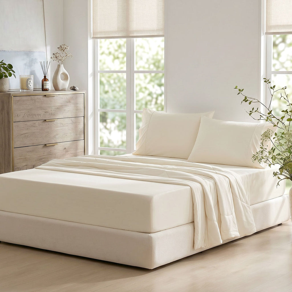 Cooling Comfort Fitted Sheets Featuring Deep Pockets For Hot Sleepers - Elesira