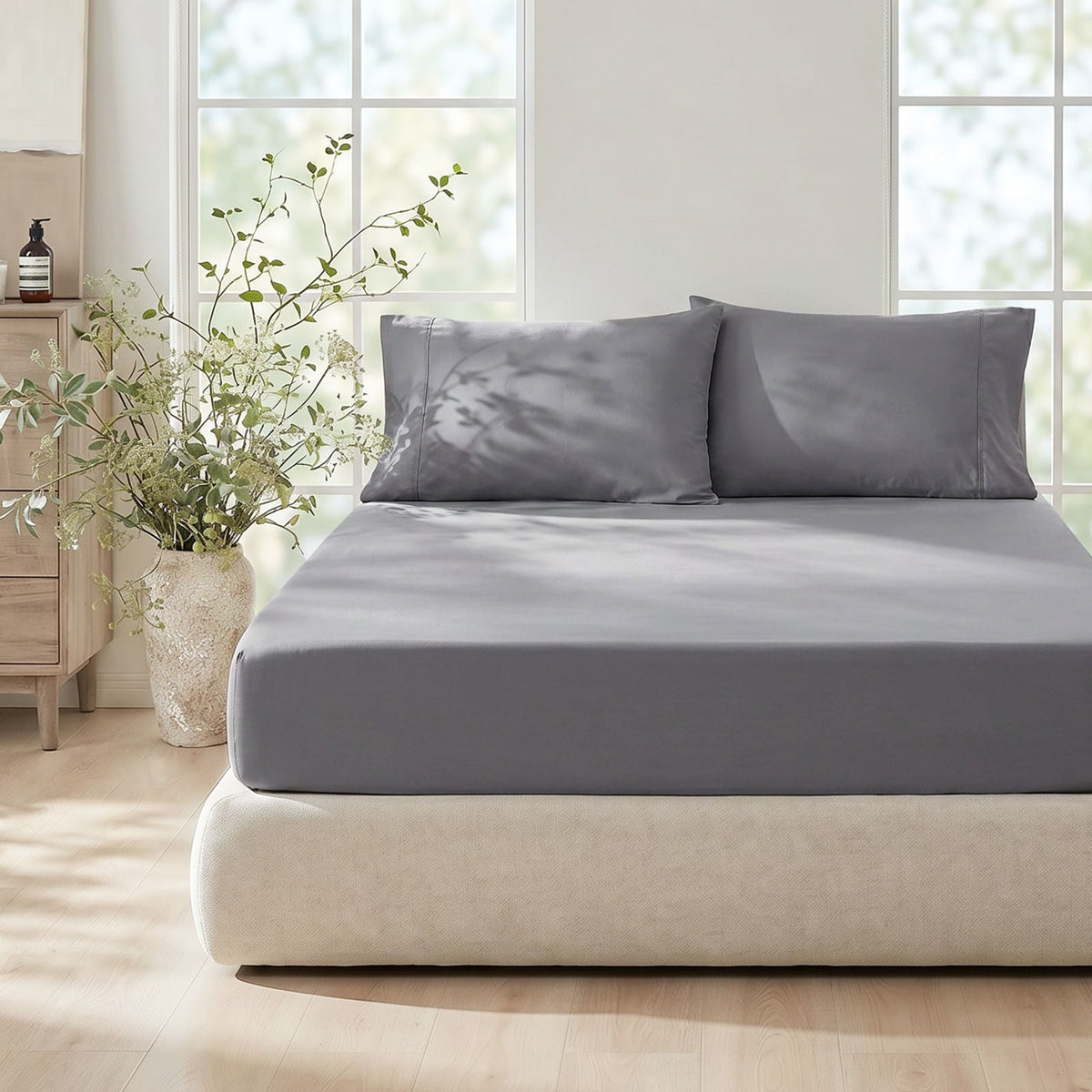 Cooling Comfort Fitted Sheets Featuring Deep Pockets For Hot Sleepers - Elesira
