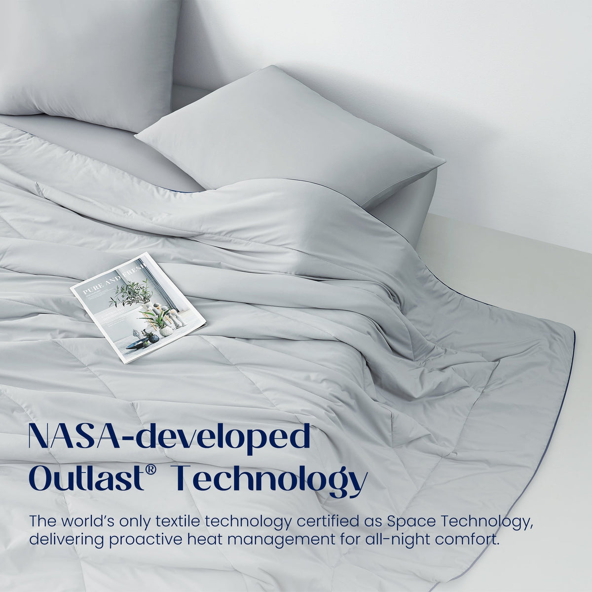 NASA Technology Deep Sleep Cooling Comforter For Temperature Regulation - Elesira