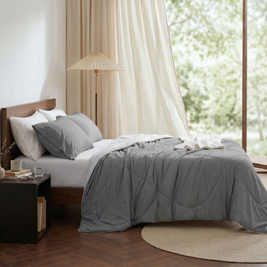 Breathable Cooling Comforter With Lightweight Fabric For Hot Sleepers - Elesira
