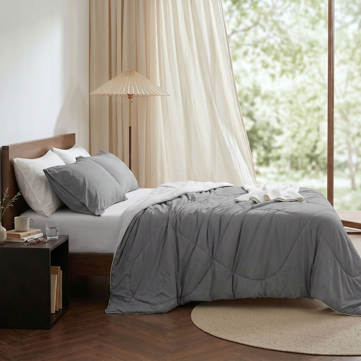 Breathable Cooling Comforter With Lightweight Fabric For Hot Sleepers - Elesira