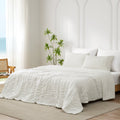 Cooling Comforter With Seersucker Stripes Lightweight Breathable Bedding For Hot Sleepers - Elesira