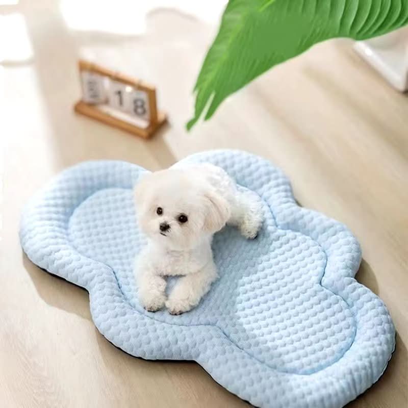 Pet Cooling Mat With Temperature Regulating Fibers And Soft Design For All Seasons - Elesira