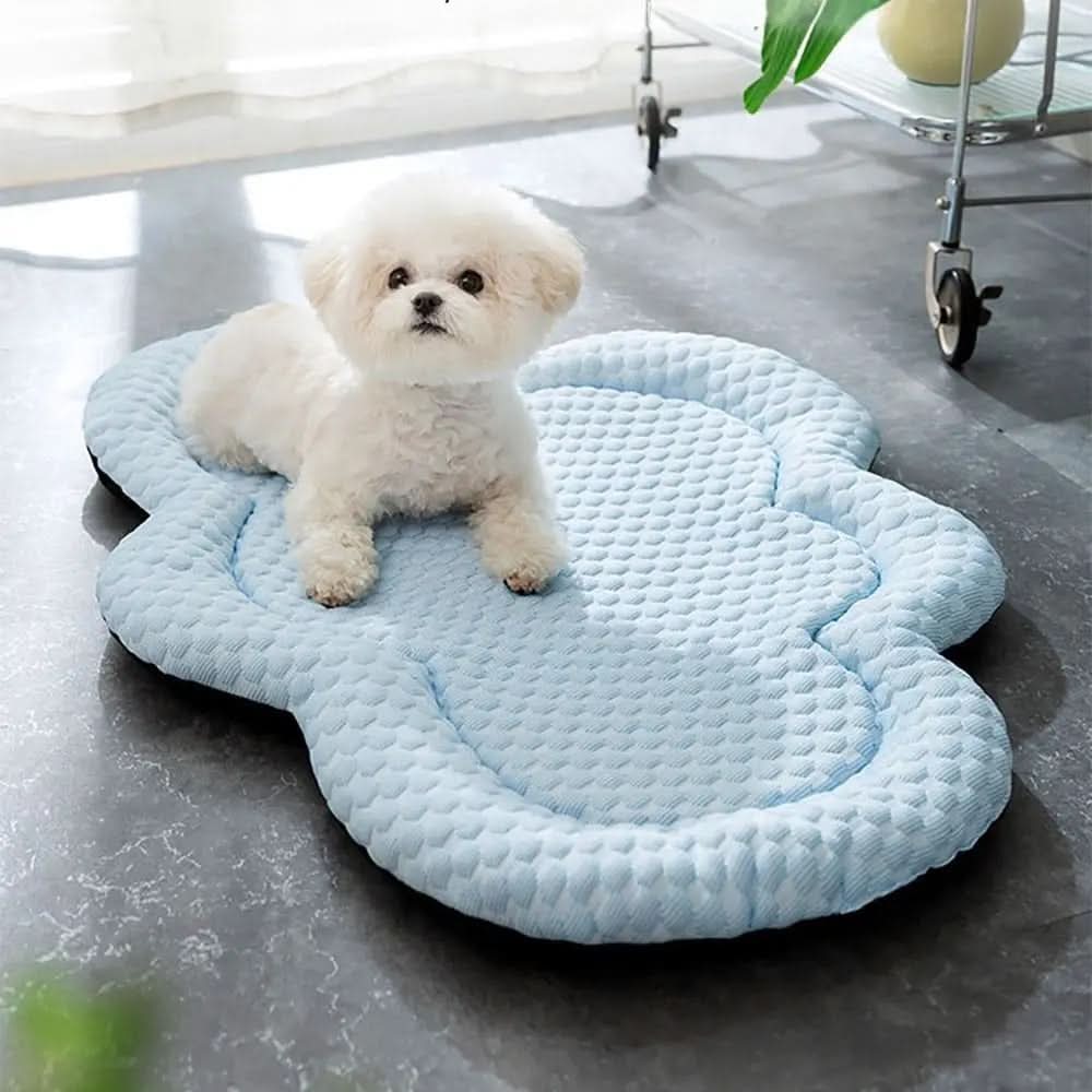 Pet Cooling Mat With Temperature Regulating Fibers And Soft Design For All Seasons - Elesira