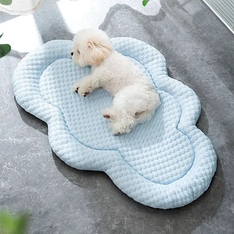 Pet Cooling Mat With Temperature Regulating Fibers And Soft Design For All Seasons - Elesira