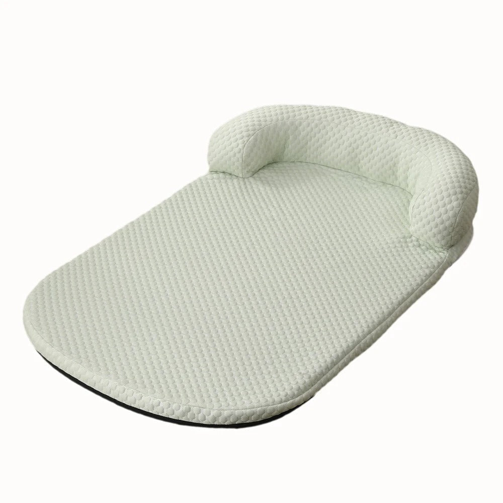 Pet Mattress With Silk Cooling Fabric And Soft Foam Fill For Older Pets - Elesira