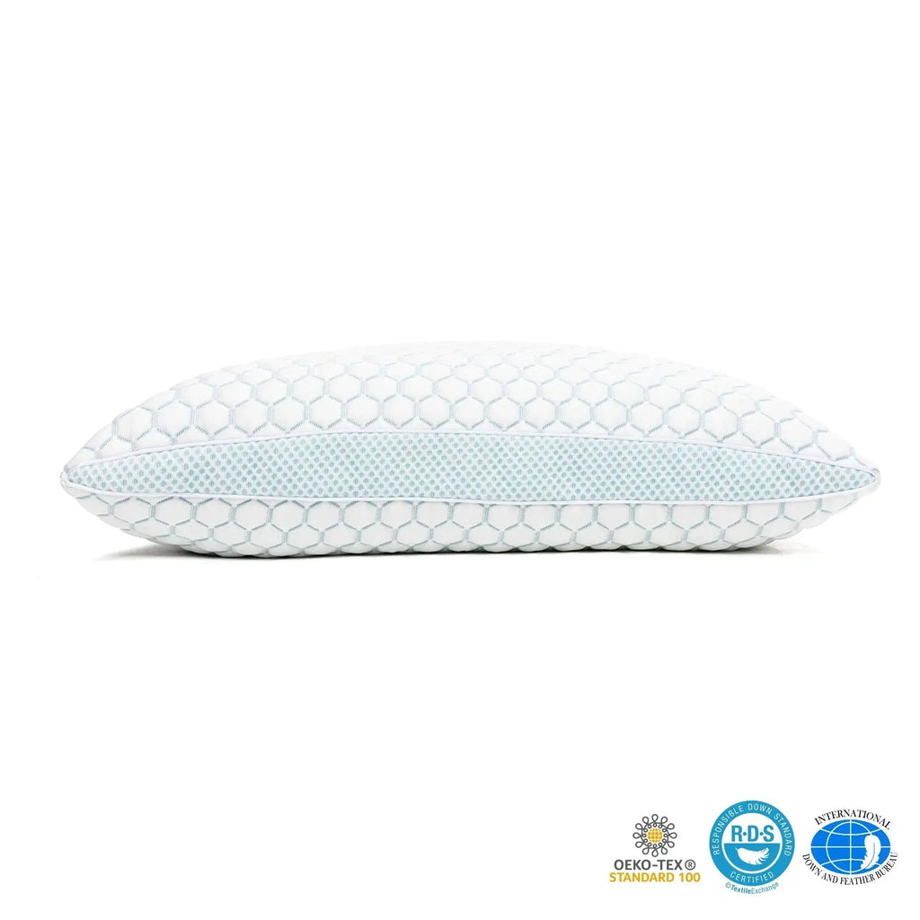 Pillow With Cooling Memory Foam And Adjustable Fill For Side Sleepers - Elesira
