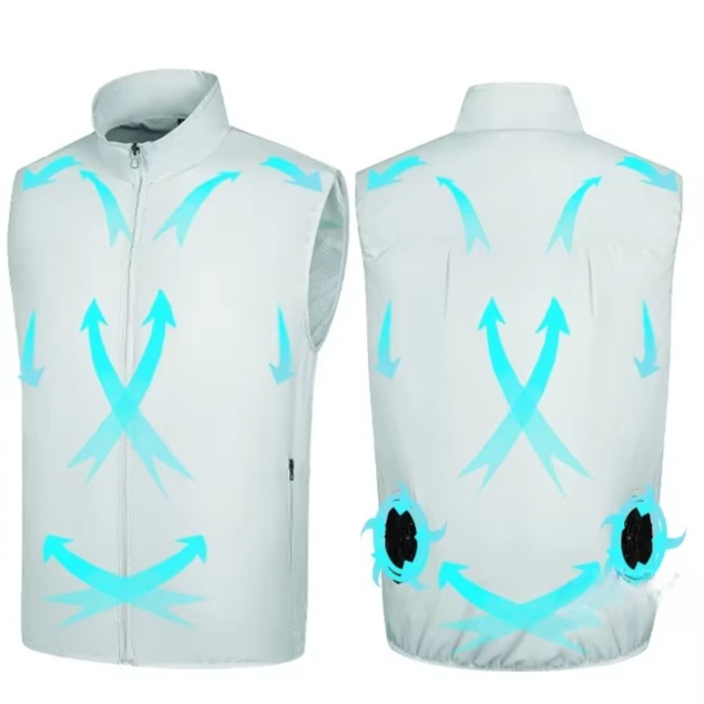 USB Rechargeable Cooling Vest With Adjustable Airflow For Outdoor Comfort - Elesira