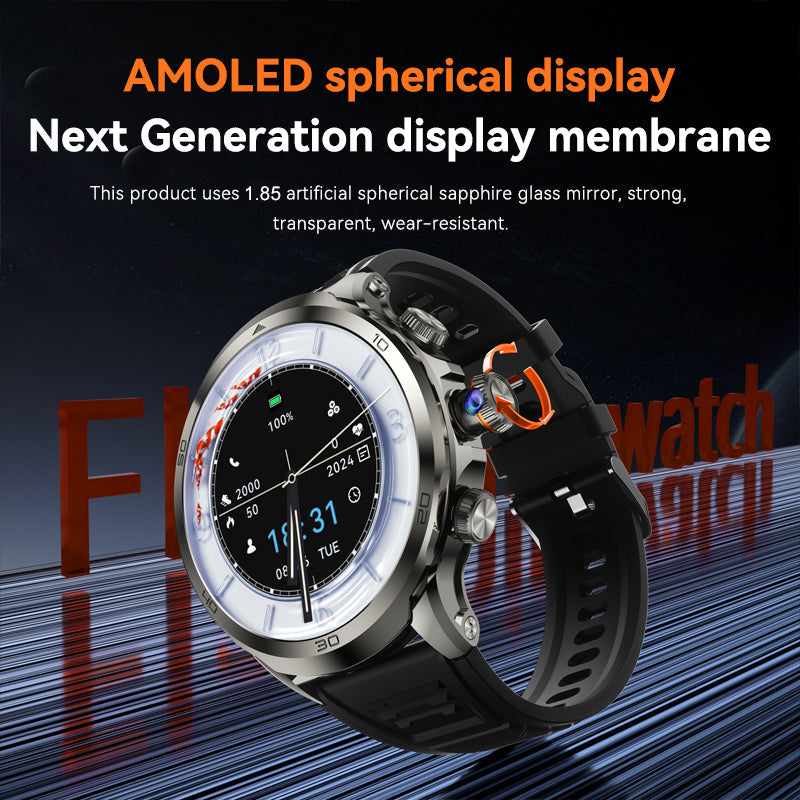 Core Series 4G-smartwatch med 1.85-tommers AMOLED-skærm og kamera - Elesira