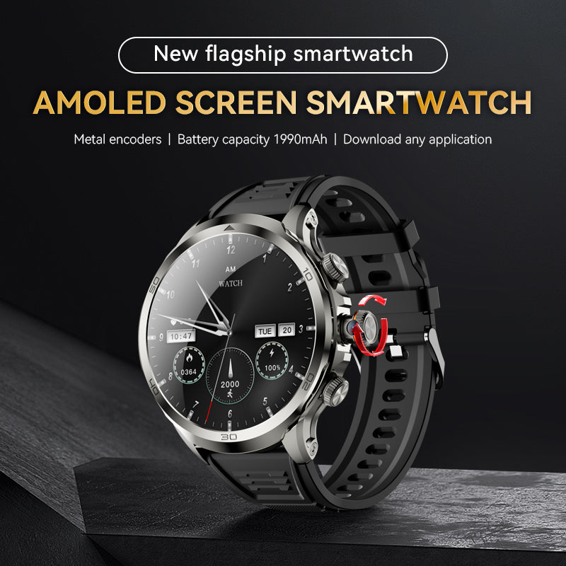 Core Series 4G-smartwatch med 1.85-tommers AMOLED-skærm og kamera - Elesira