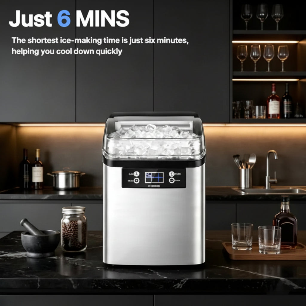 Countertop Style Ice Maker With Large Capacity For Fast Ice - Elesira