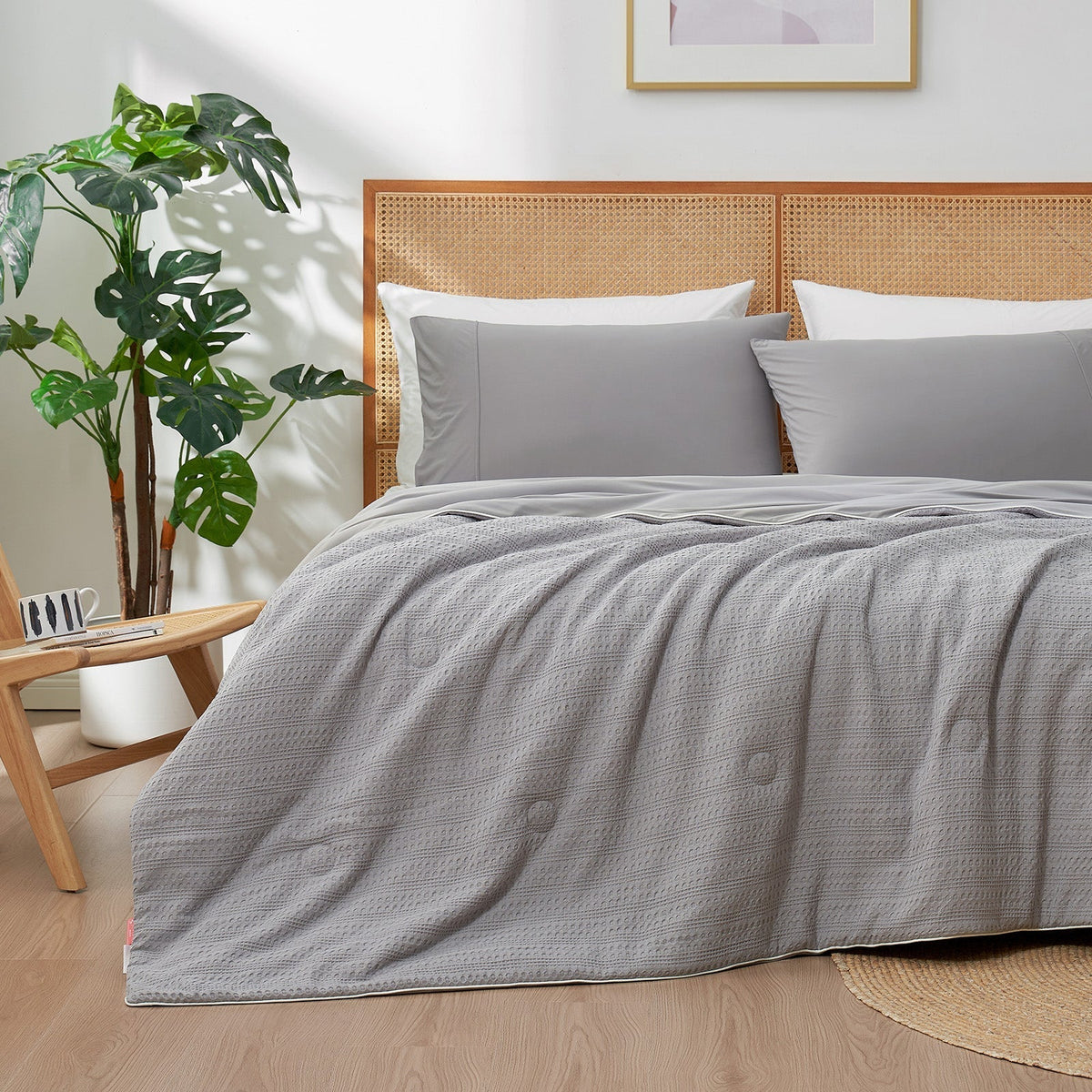 Cozy Bliss dyne med naturlige fibre og let vaffelstruktur – Elesira