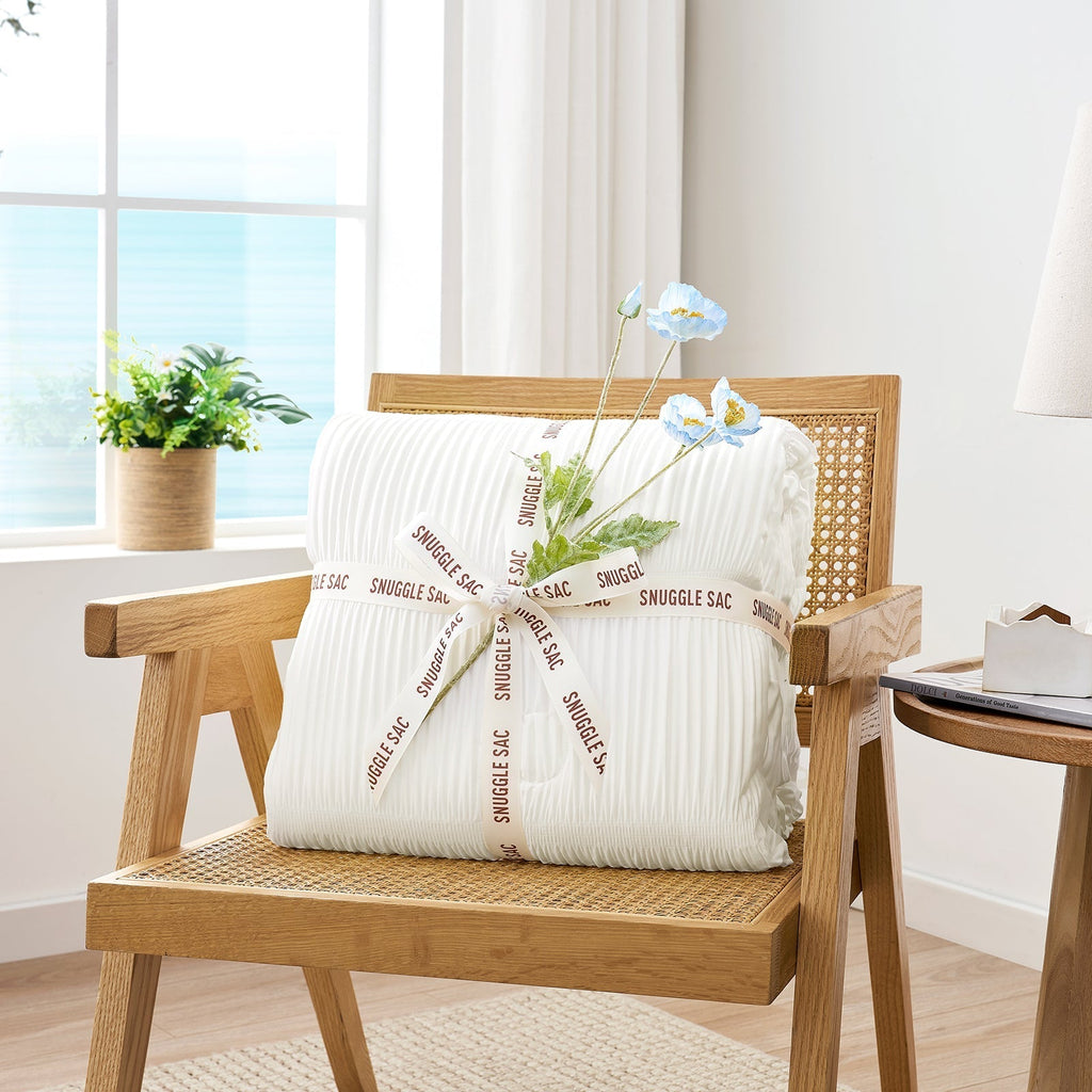 Cozy Bliss Striped Comforter Set For Cooling Sleep - Elesira
