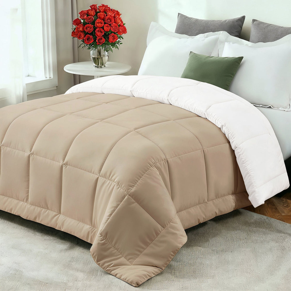 Cozy Comfort dyne til alle årstider med ultrablødt fiberfyld til åndbar søvn – Elesira