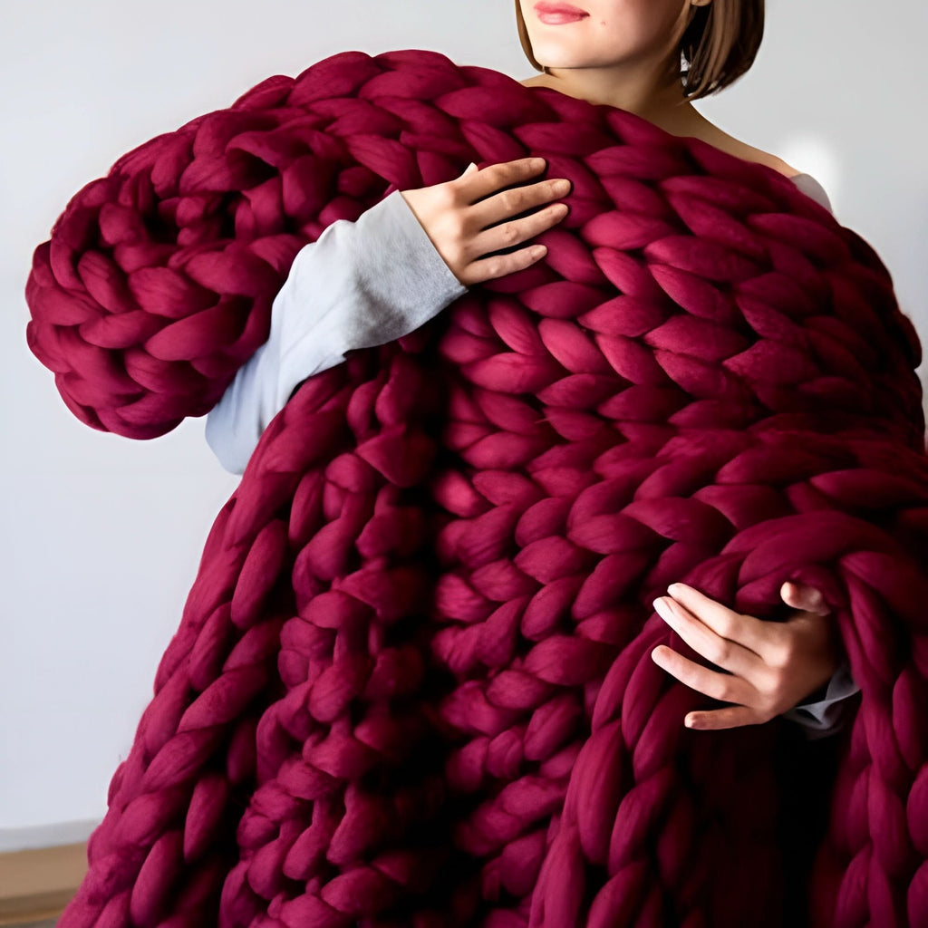 Cozy Knit Plush Blanket For Soft Comfort And Home Decor - Elesira