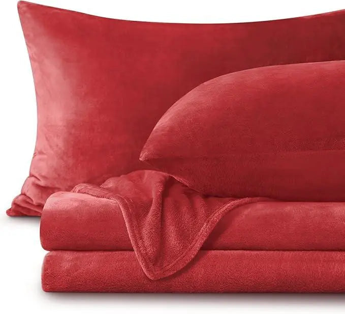 Cozy Nights Flannel Bedding Ensemble With All Season Deep Pocket Sheet - Elesira