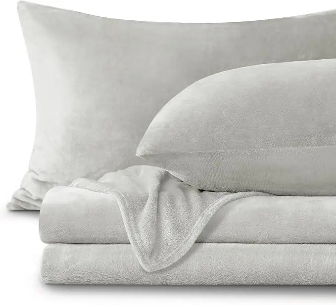 Cozy Nights Flannel Bedding Ensemble With All Season Deep Pocket Sheet - Elesira