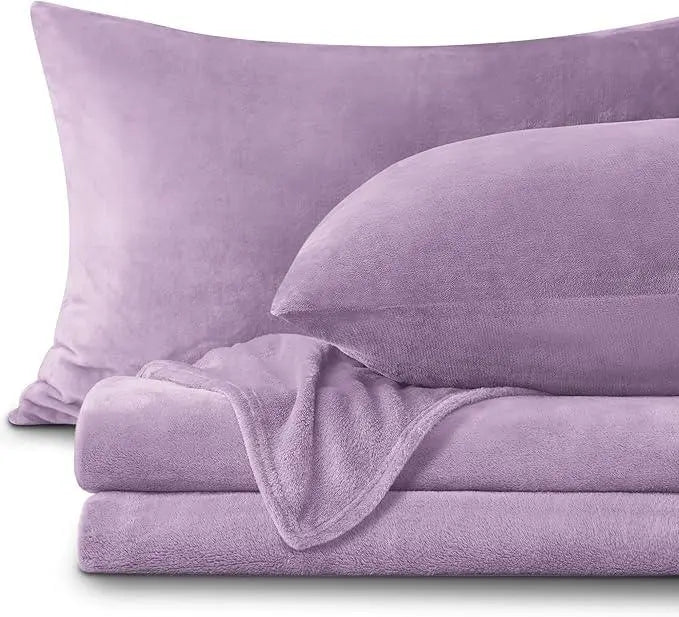 Cozy Nights Flannel Bedding Ensemble With All Season Deep Pocket Sheet - Elesira