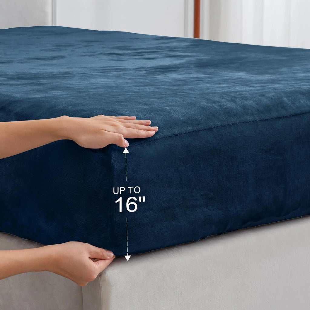 Cozy Nights Flannel Bedding Ensemble With All Season Deep Pocket Sheet - Elesira