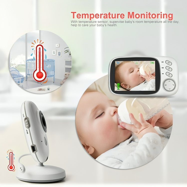 Wireless Baby Monitor with LCD Screen and Two-Way Audio Communication | elesira