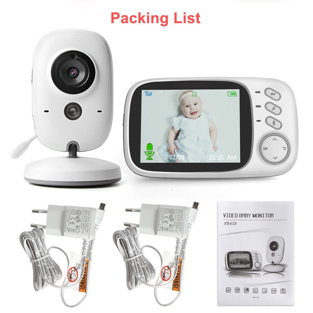 Wireless Baby Monitor with LCD Screen and Two-Way Audio Communication | elesira