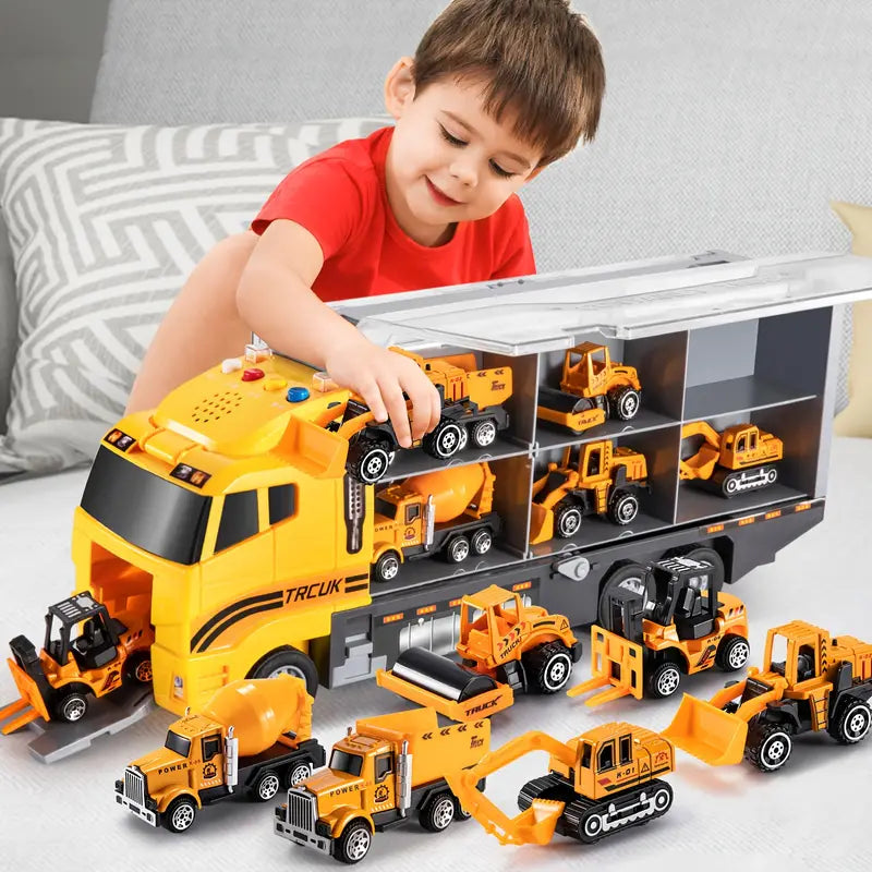 Creative Builders Construction Kit With Vehicles And Tools For Kids - Elesira