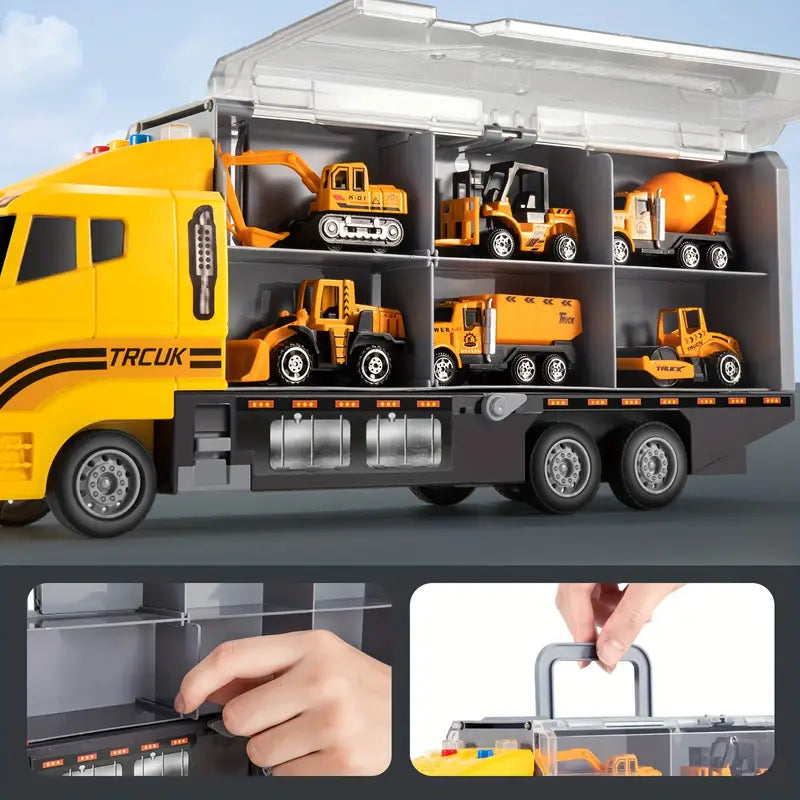 Creative Builders Construction Kit With Vehicles And Tools For Kids - Elesira