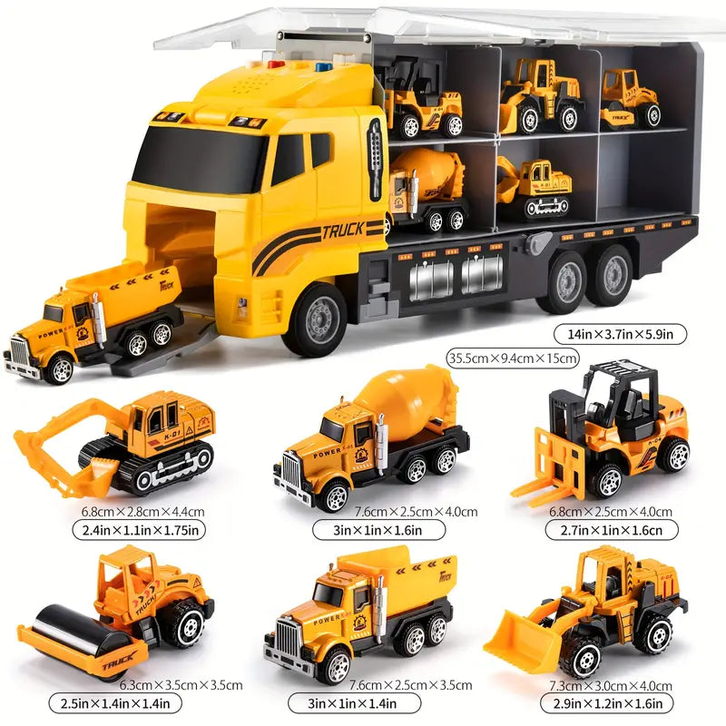 Creative Builders Construction Kit With Vehicles And Tools For Kids - Elesira