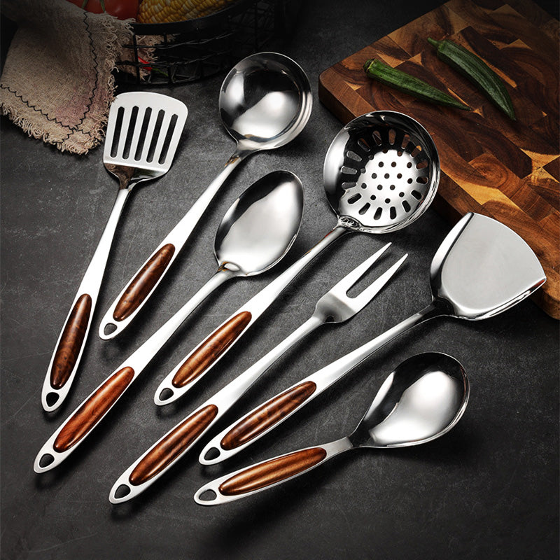 Culinary Collection rozsdamentes acél konyhai eszközkészlet ergonomikus fogantyúkkal szakácsoknak - Elesira