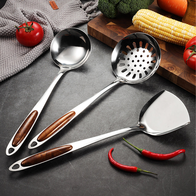 Culinary Collection rozsdamentes acél konyhai eszközkészlet ergonomikus fogantyúkkal szakácsoknak - Elesira